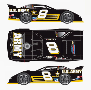 Mark Martin #8 U.S. Army '08 Prelude Late Model