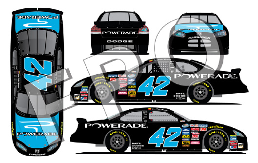 2008 Juan Pablo Montoya #42 Powerade Diecast