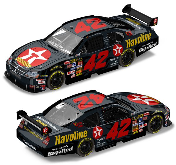 2008 Juan Pablo Montoya #42 Texaco / Havoline 1/64 Diecast