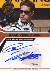 Brad Keselowski '08 Press Pass Signings