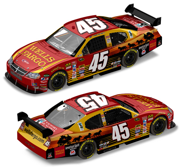Kyle Petty #45 Wells Fargo