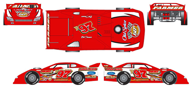 Red Farmer #F97 60th Anniversary - Late Model 1/64