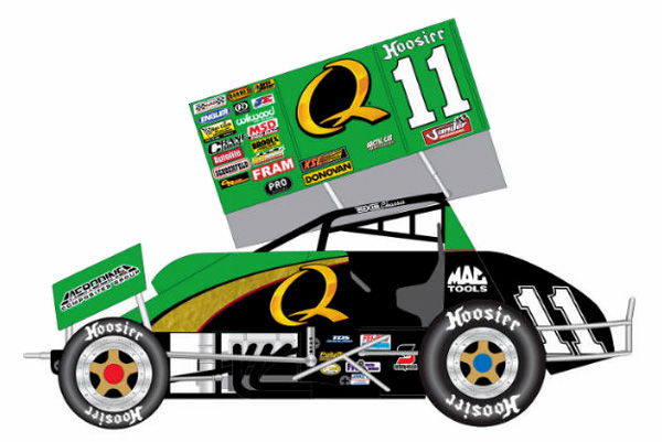 Steve Kinser #11 Q Power - Sprint Car