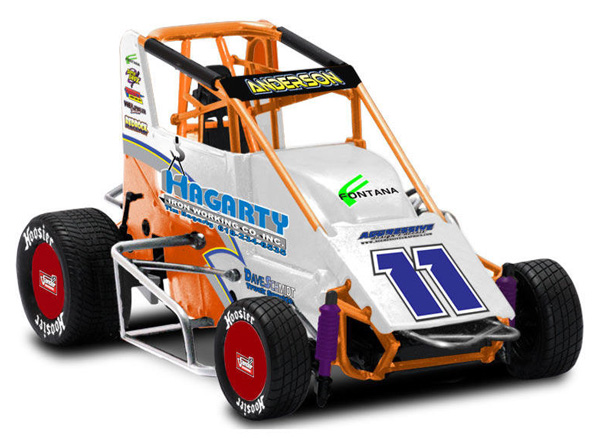 2008 Brett Anderson #11 POWERi 2008 National Champion - Midget 1/18 Diecast