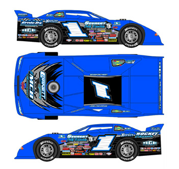 Josh Richards #1 Dirt Late Model