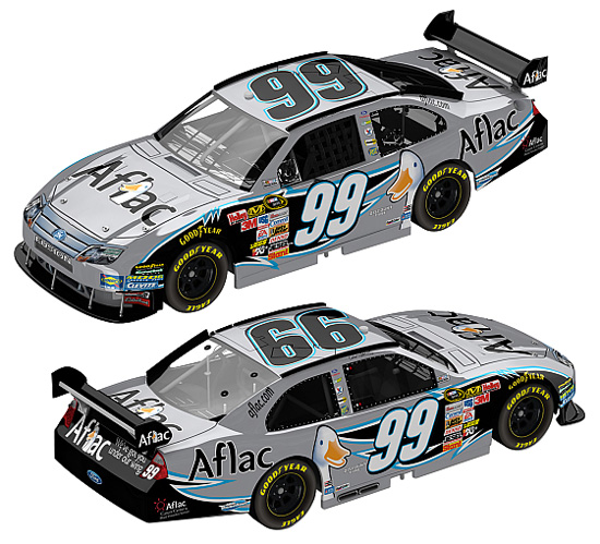 2009 Carl Edwards #99 Aflac Silver 1/64 Diecast