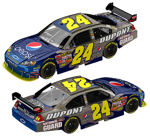 2009 Jeff Gordon #24 Pepsi - Brushed Metal Diecast