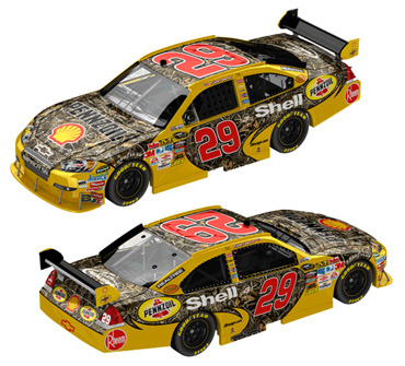 2009 Kevin Harvick #29 Shell / Pennzoil - Realtree Camo 1/43 Diecast