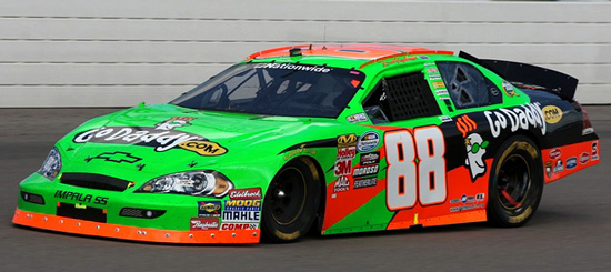 2009 Brad Keselowski #88 GoDaddy.com - Iowa Win / Raced Version Diecast