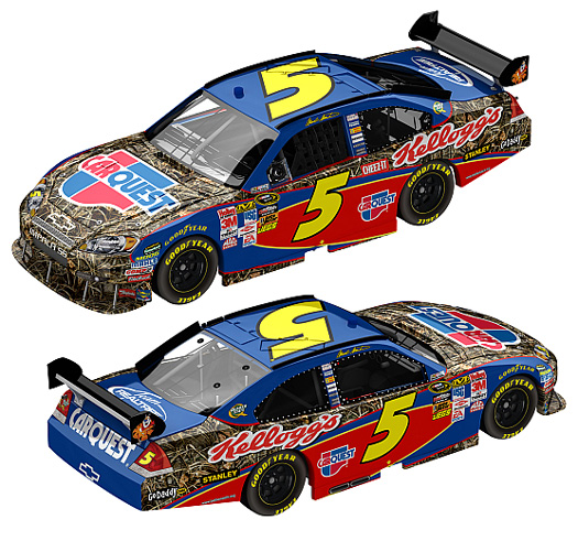 2009 Mark Martin #5 Carquest / Kellogg's - Realtree Camo Diecast