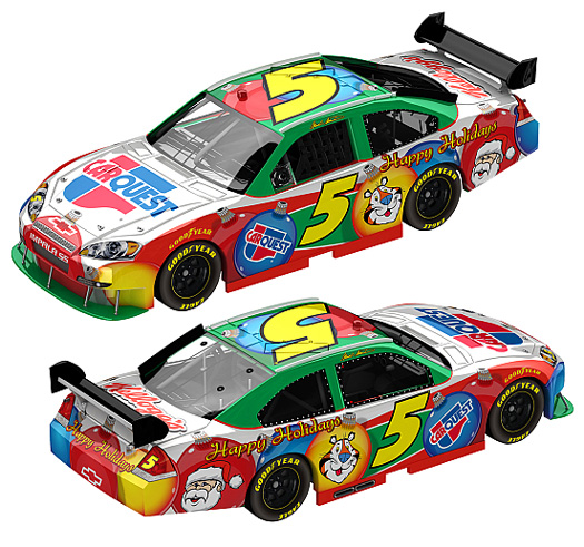 2009 Mark Martin #5 Carquest / Kellogg's - Sam Bass Holiday 1/64 Diecast