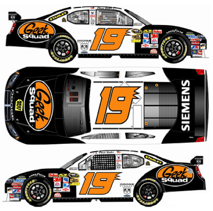 2009 Elliott Sadler #19 Geek Squad 1/64 Diecast