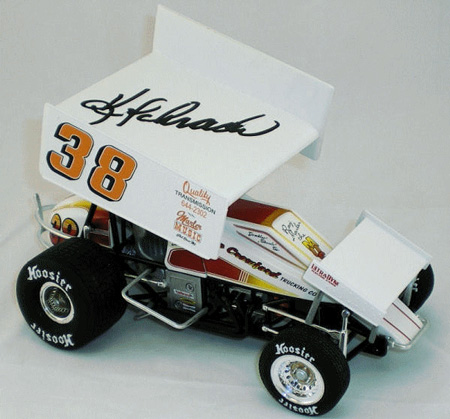 1983 Ken Schrader #38 Marler Music / Sprint Car 1/18 Diecast - Autographed