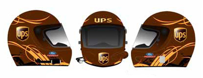 #6 David Ragan '09 UPS - Mini Helmet