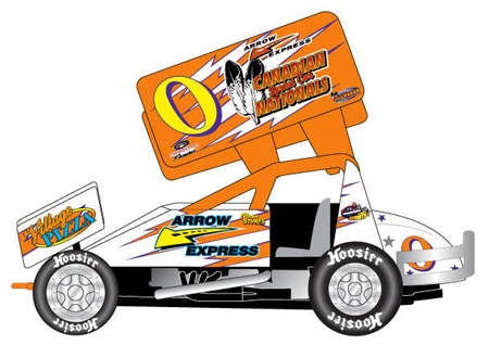 2009 Glenn Styres #0 Canadian Sprint Car Nationals - Sprint Car 1/64 Diecast