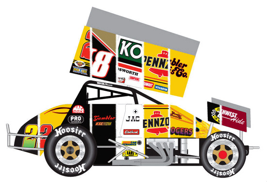 2009 Jac Haudenschild / Hall of Fame Fantasy - Sprint Car 1/18 Diecast