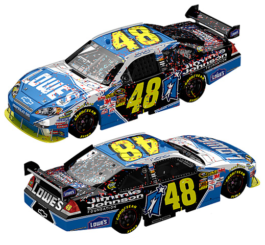 2009 Jimmie Johnson #48 Foundation - California Win / Raced Version Diecast