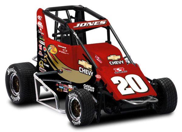 2009 Levi Jones #20 TSR Racing - USAC Midget 1/18 Diecast