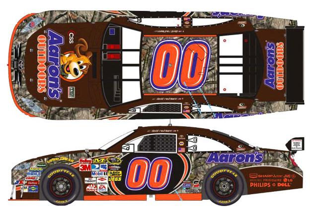 2009 David Reutimann #00 Aaron's Mossy Oak Diecast
