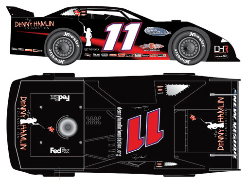 2010 Denny Hamlin #11 Foundation / Prelude - Dirt Late Model Diecast