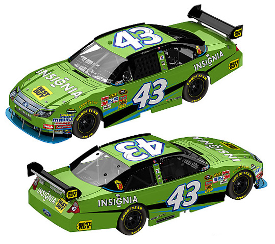 2010 A.J. Allmendinger #43 Insignia Diecast