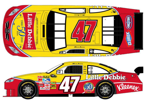 2010 Marcos Ambrose #47 Little Debbie / 50 Years Diecast