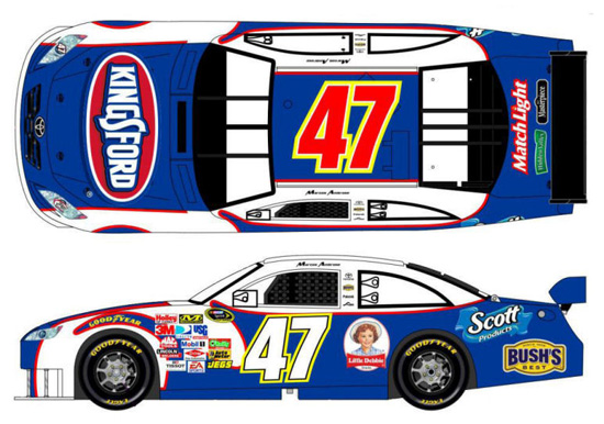 2010 Marcos Ambrose #47 Kingsford Diecast
