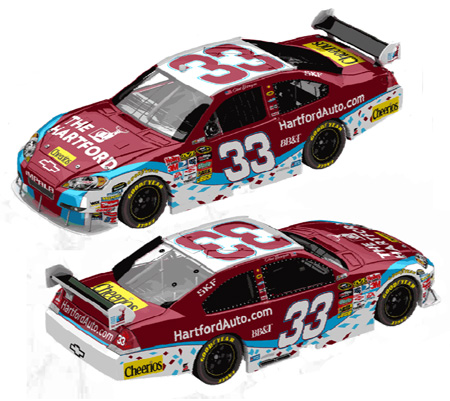 2010 Clint Bowyer #33 The Hartford Diecast