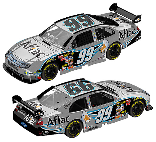 2010 Carl Edwards #99 Aflac Silver 1/64 Diecast