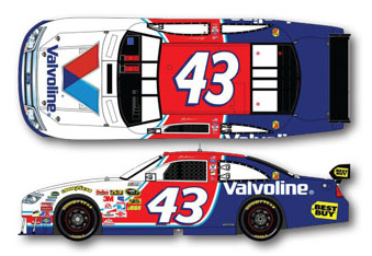 2010 A.J. Allmendinger #43 Valvoline Diecast