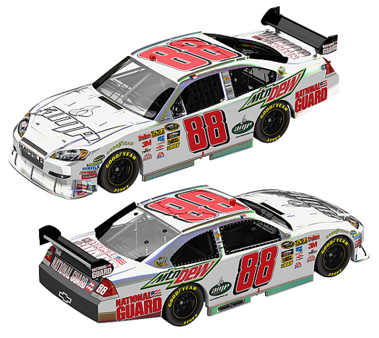 2010 Dale Earnhardt Jr #88 Amp Energy / Flashcoat Silver Diecast