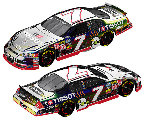 2010 Danica Patrick #7 Tissot / Flashcoat Silver Diecast