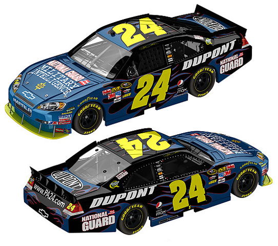 2010 Jeff Gordon #24 National Guard Military Intelligence Diecast