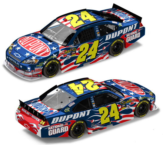 2010 Jeff Gordon #24 Dupont - Honoring Our Soldiers Diecast