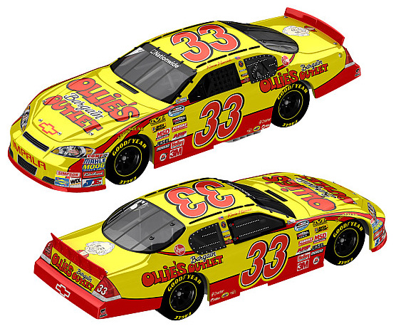 2010 Kevin Harvick #33 Ollie's Bargain Outlet Diecast