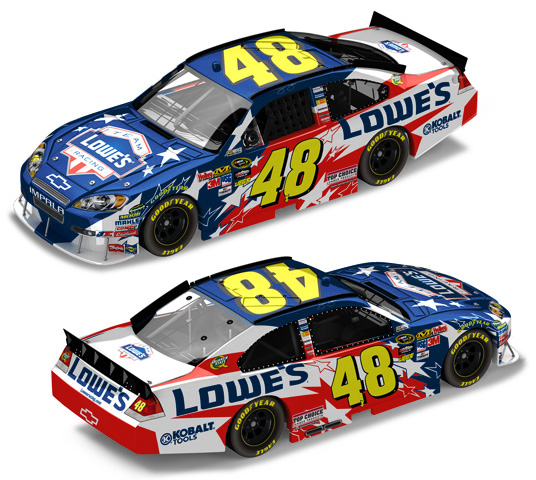 2010 Jimmie Johnson #48 Lowe's - Honoring Our Soldiers Diecast
