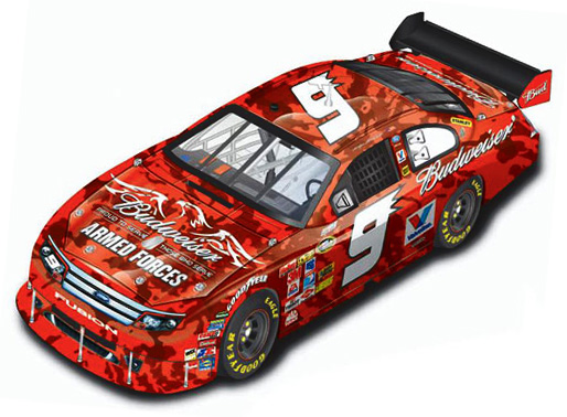 2010 Kasey Kahne #9 Budweiser - Military Diecast