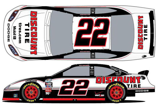 2010 Brad Keselowski #22 Discount Tire Diecast