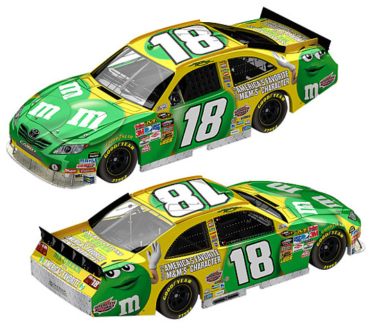 2010 Kyle Busch #18 M&M's - Ms. Green Diecast
