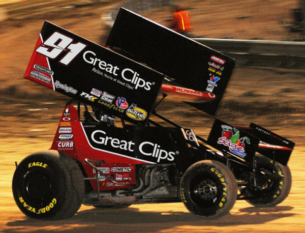 2010 Paul McMahan #91 Great Clips - Sprint Car 1/64 Diecast