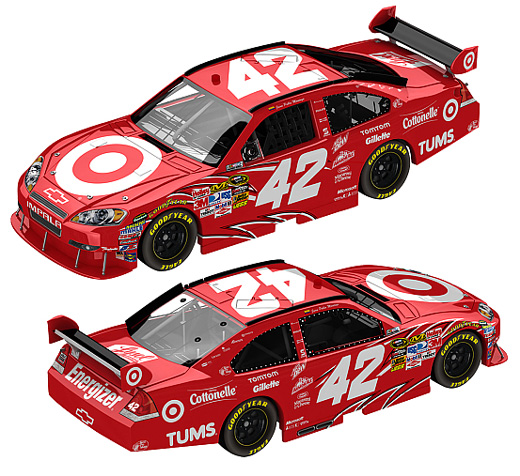 2010 Juan Pablo Montoya #42 Target Diecast