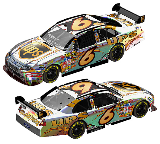 2010 David Ragan #6 UPS / Flashcoat Silver Diecast