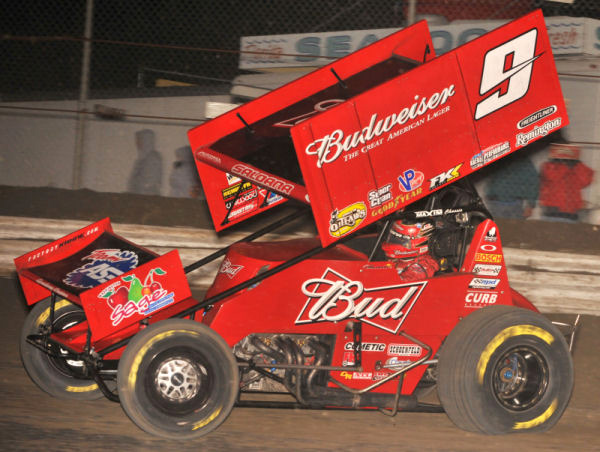 2010 Joey Saldana #9 Budweiser - Sprint Car 1/64 Diecast