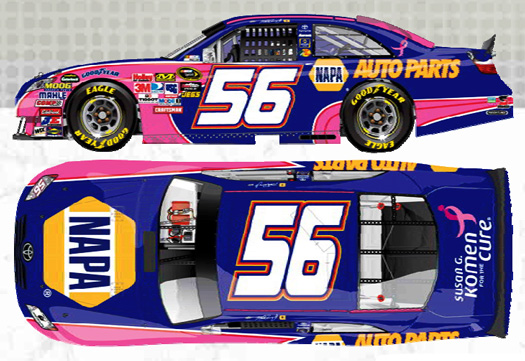 2010 Martin Truex Jr #56 NAPA - Susan G. Komen Diecast
