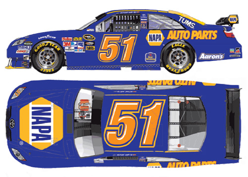 2010 Michael Waltrip #51 NAPA Diecast