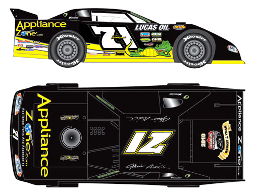 2011 Chris Wall #71 Appliance Zone - Dirt Late Model 1/64 Diecast