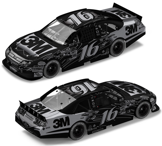 2011 Greg Biffle #16 3M / Stealth BLACK Diecast