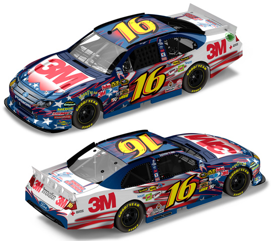 2011 Greg Biffle #16 3M - Honoring Our Heroes 1/64 Diecast