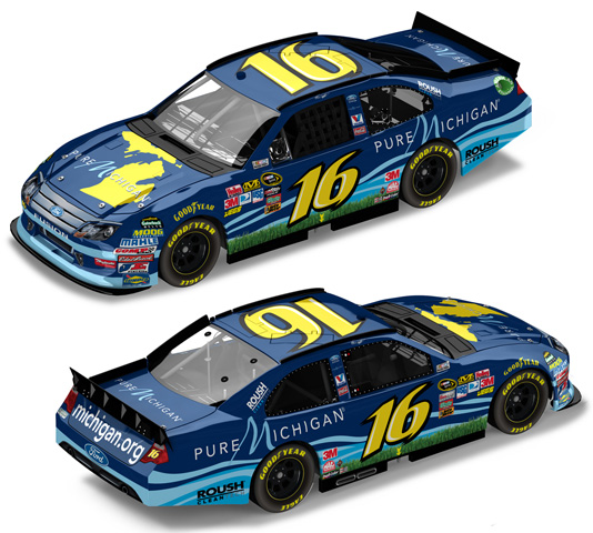 2011 Greg Biffle #16 Pure Michigan 1/64 Diecast