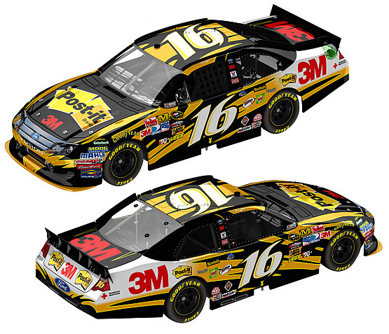 2011 Greg Biffle #16 Post-It 1/64 Diecast